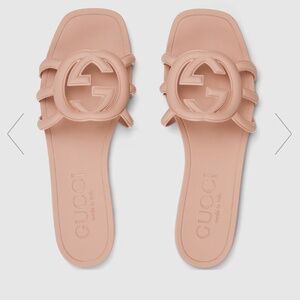 Gucci Nude Rubber Sandals
